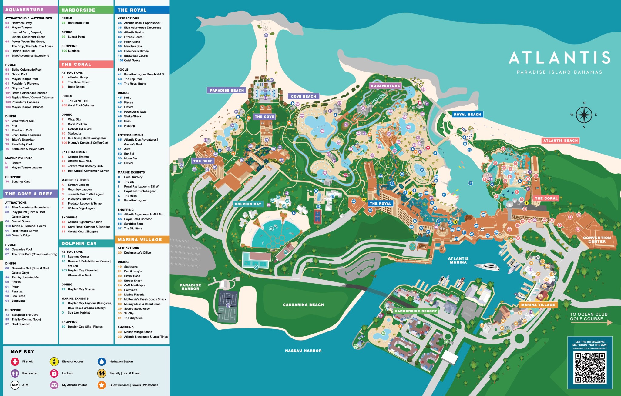 Atlantis Paradise Island | Bahamas | Resort Map – Resort Maps
